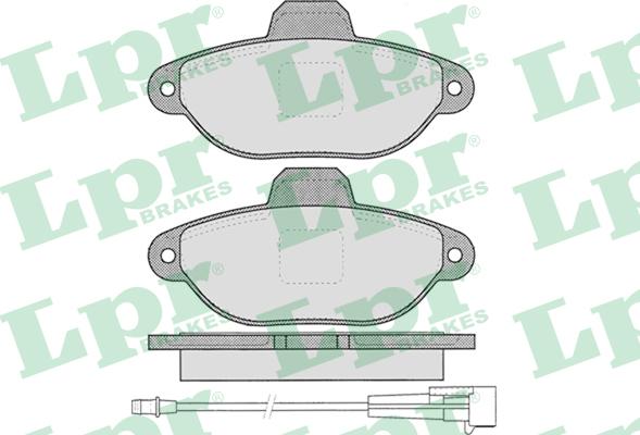 LPR 05P1262 - Комплект спирачно феродо, дискови спирачки vvparts.bg