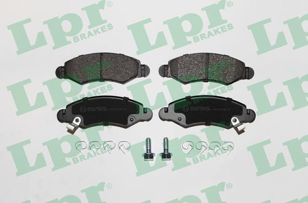 LPR 05P1280 - Комплект спирачно феродо, дискови спирачки vvparts.bg