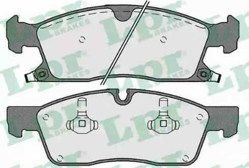 LPR 05P1749 - Комплект спирачно феродо, дискови спирачки vvparts.bg