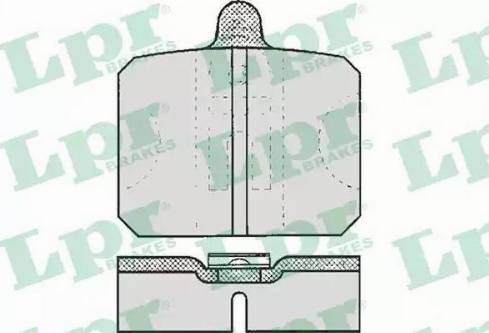 LPR 05P170 - Комплект спирачно феродо, дискови спирачки vvparts.bg