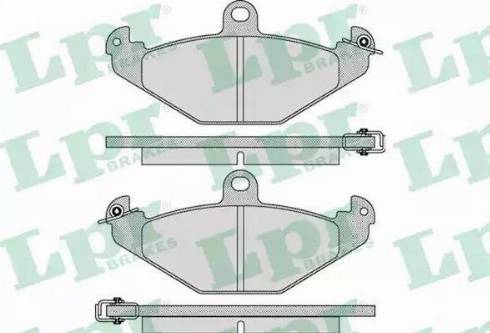 LPR 05P890 - Комплект спирачно феродо, дискови спирачки vvparts.bg