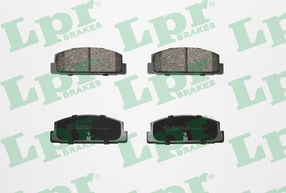 LPR 05P876 - Комплект спирачно феродо, дискови спирачки vvparts.bg