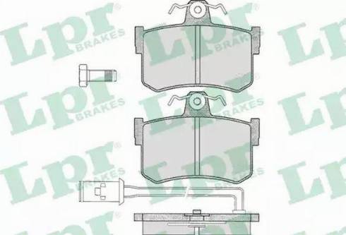 LPR 05P341 - Комплект спирачно феродо, дискови спирачки vvparts.bg