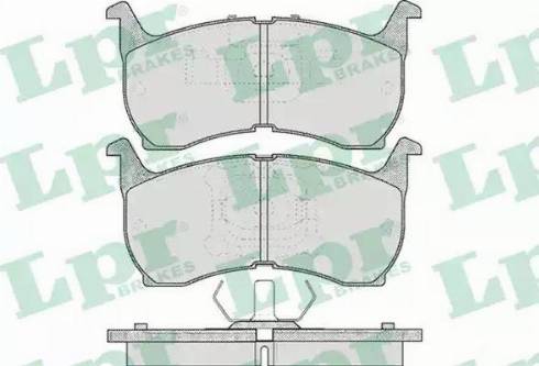 LPR 05P368 - Комплект спирачно феродо, дискови спирачки vvparts.bg