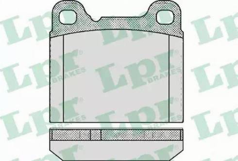 LPR 05P362 - Комплект спирачно феродо, дискови спирачки vvparts.bg