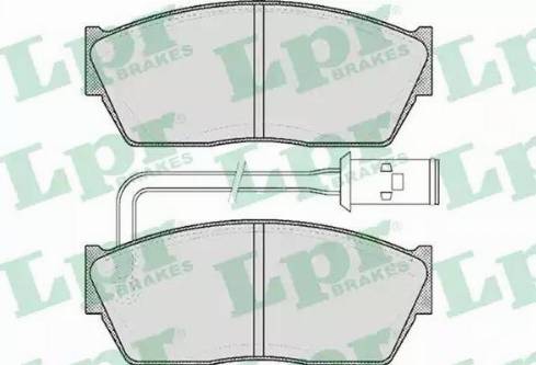 LPR 05P308 - Комплект спирачно феродо, дискови спирачки vvparts.bg