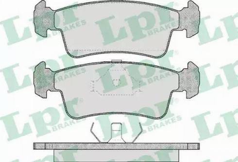 LPR 05P311 - Комплект спирачно феродо, дискови спирачки vvparts.bg