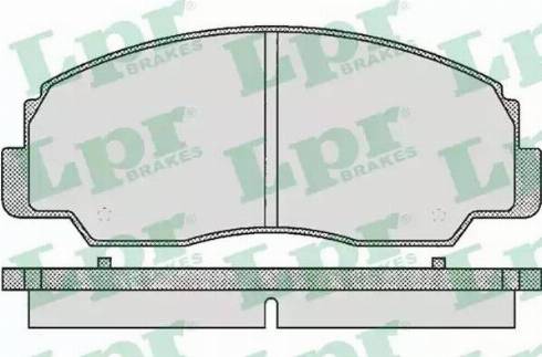 LPR 05P381 - Комплект спирачно феродо, дискови спирачки vvparts.bg