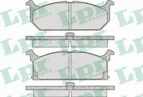 LPR 05P291 - Комплект спирачно феродо, дискови спирачки vvparts.bg