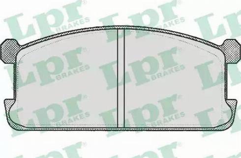 LPR 05P254 - Комплект спирачно феродо, дискови спирачки vvparts.bg