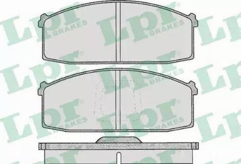 LPR 05P255 - Комплект спирачно феродо, дискови спирачки vvparts.bg