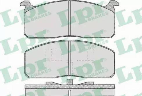 LPR 05P250 - Комплект спирачно феродо, дискови спирачки vvparts.bg