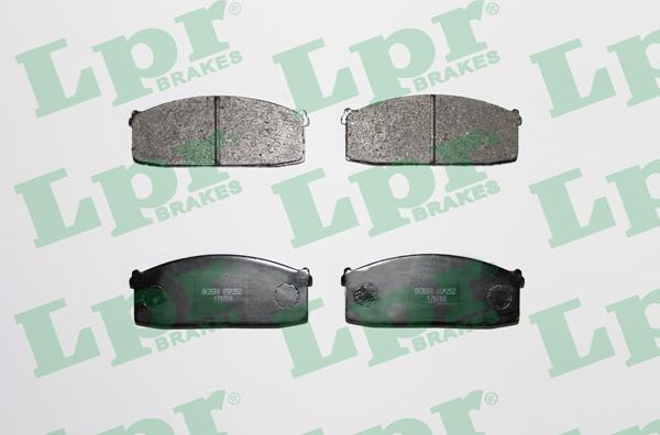 LPR 05P252 - Комплект спирачно феродо, дискови спирачки vvparts.bg