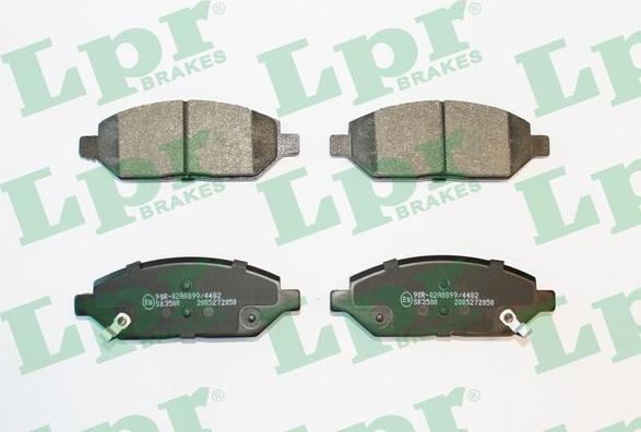 LPR 05P2050 - Комплект спирачно феродо, дискови спирачки vvparts.bg