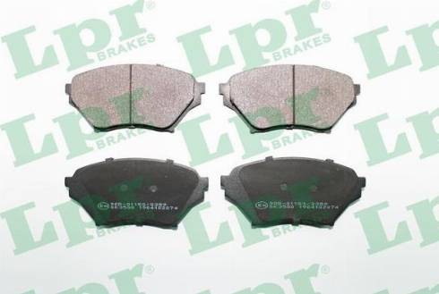 LPR 05P2074 - Комплект спирачно феродо, дискови спирачки vvparts.bg