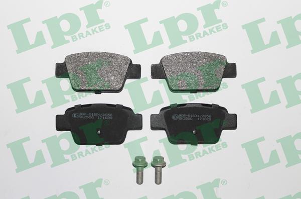 LPR 05P780 - Комплект спирачно феродо, дискови спирачки vvparts.bg