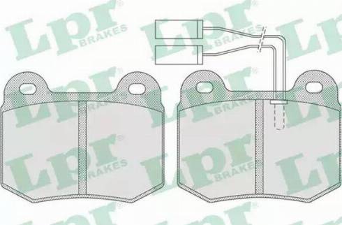 LPR 05P732 - Комплект спирачно феродо, дискови спирачки vvparts.bg