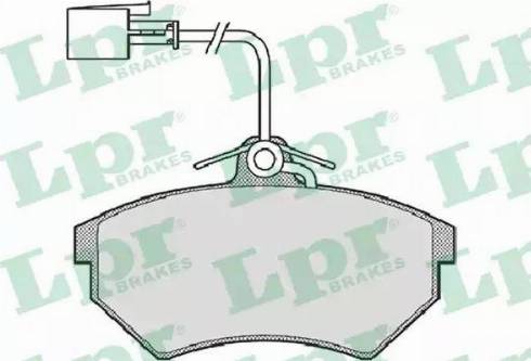 LPR 05P724 - Комплект спирачно феродо, дискови спирачки vvparts.bg