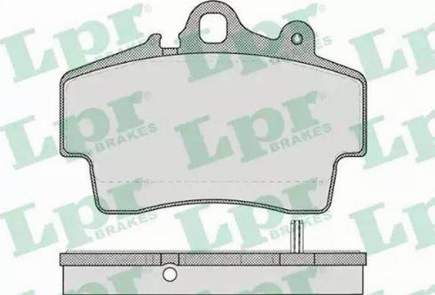 LPR 05P722 - Комплект спирачно феродо, дискови спирачки vvparts.bg