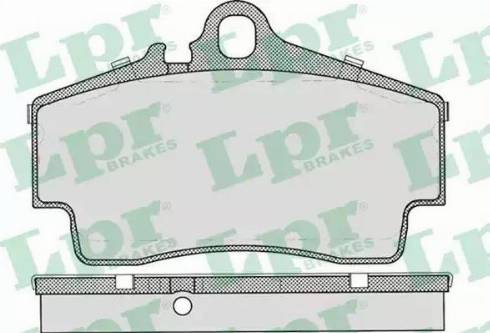LPR 05P727 - Комплект спирачно феродо, дискови спирачки vvparts.bg