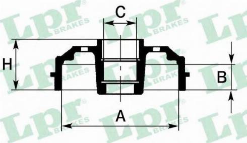 LPR 7D0591CA - Спирачен барабан vvparts.bg