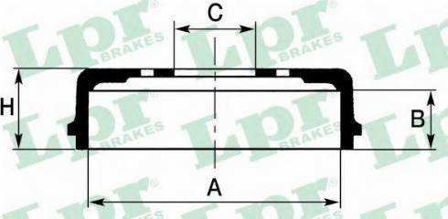 LPR 7D0716 - Спирачен барабан vvparts.bg