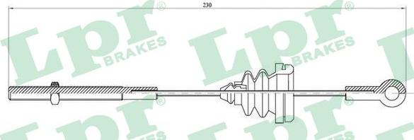 LPR C0904B - Жило, ръчна спирачка vvparts.bg