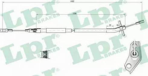 RIDER RD.4442270280 - Жило, ръчна спирачка vvparts.bg