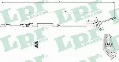 RIDER RD.4442270281 - Жило, ръчна спирачка vvparts.bg