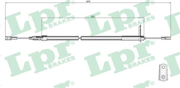 LPR C0407B - Жило, ръчна спирачка vvparts.bg