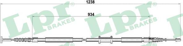 LPR C0474B - Жило, ръчна спирачка vvparts.bg