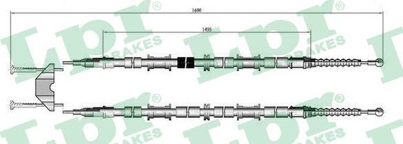 LPR C0597B - Жило, ръчна спирачка vvparts.bg