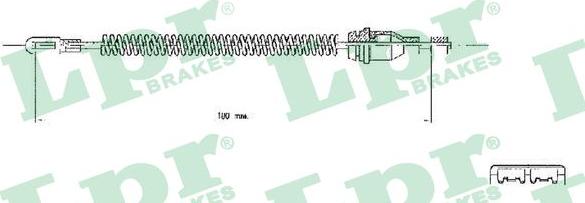 LPR C0543B - Жило, ръчна спирачка vvparts.bg