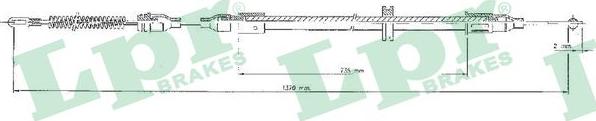 LPR C0547B - Жило, ръчна спирачка vvparts.bg