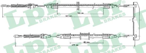 LPR C0569B - Жило, ръчна спирачка vvparts.bg