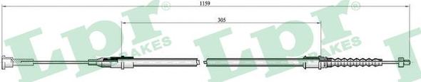 LPR C0563B - Жило, ръчна спирачка vvparts.bg