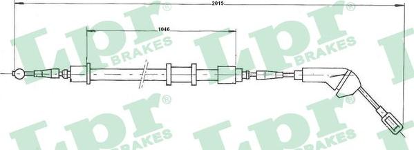 LPR C0580B - Жило, ръчна спирачка vvparts.bg