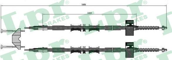 LPR C0535B - Жило, ръчна спирачка vvparts.bg