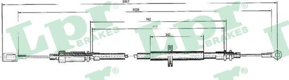 LPR C0524B - Жило, ръчна спирачка vvparts.bg