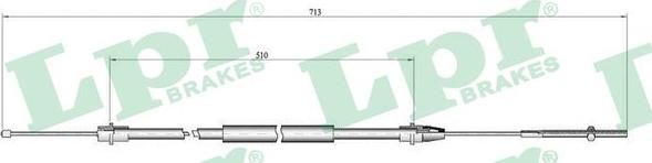 LPR C0638B - Жило, ръчна спирачка vvparts.bg