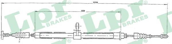 LPR C0019B - Жило, ръчна спирачка vvparts.bg