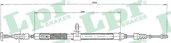 LPR C0020B - Жило, ръчна спирачка vvparts.bg