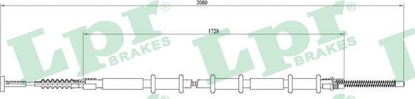 LPR C0193B - Жило, ръчна спирачка vvparts.bg