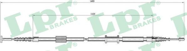 LPR C0157B - Жило, ръчна спирачка vvparts.bg