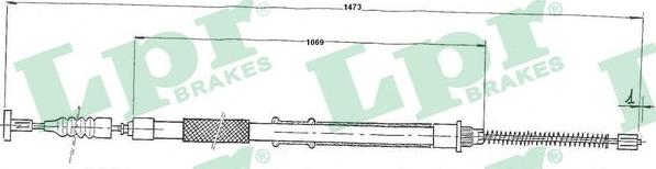 LPR C0186B - Жило, ръчна спирачка vvparts.bg