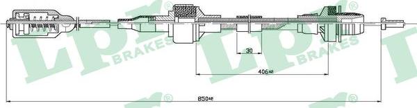 LPR C0125C - Въжен механизъм, задействане на съединителя vvparts.bg