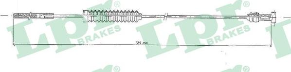 LPR C0850B - Жило, ръчна спирачка vvparts.bg