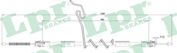 LPR C0296B - Жило, ръчна спирачка vvparts.bg