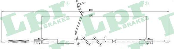 LPR C0290B - Жило, ръчна спирачка vvparts.bg