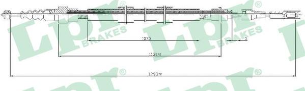 LPR C0258B - Жило, ръчна спирачка vvparts.bg